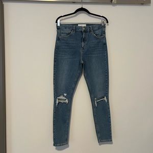 Topshop Jamie Distressed Jeans 32x32